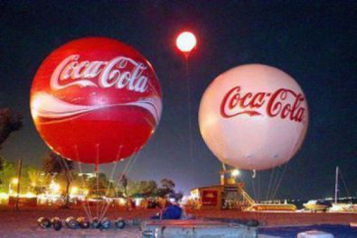 Werbeballone für CoacCola