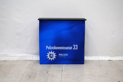 Promotiontheke Easy-Textile für Polizei Hamburg
