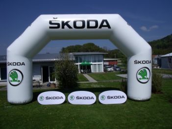 Aufblasbarer Torbogen "Classic" 6m für Skoda