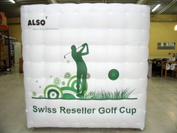 Werbewürfel für Swiss Reseller Gold Cup