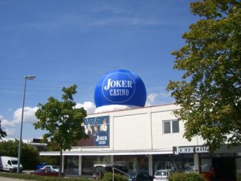 Standballon in runder Form für Joker Casino