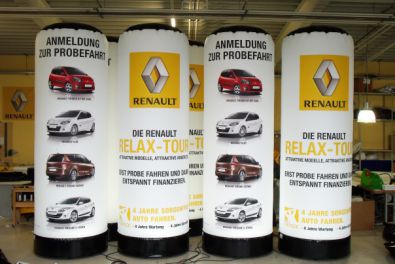 Werbesäulen Silent für Renault