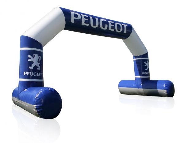 Zwei aufblasbare Torbögen für Peugeot/ Niedermayer produziert!