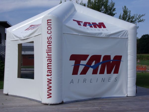 Eventzelt Pavillon Air 4x4 Meter für TAM-Airlines