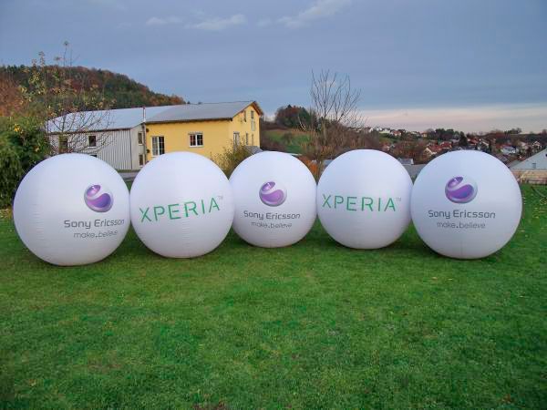 Interaktive Ballonwerbung für Sony Ericsson 