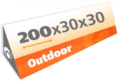 Softbande Dreieck 200x30x30 cm Outdoor