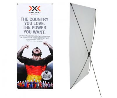 X-Banner 80x180 cm mit Druck